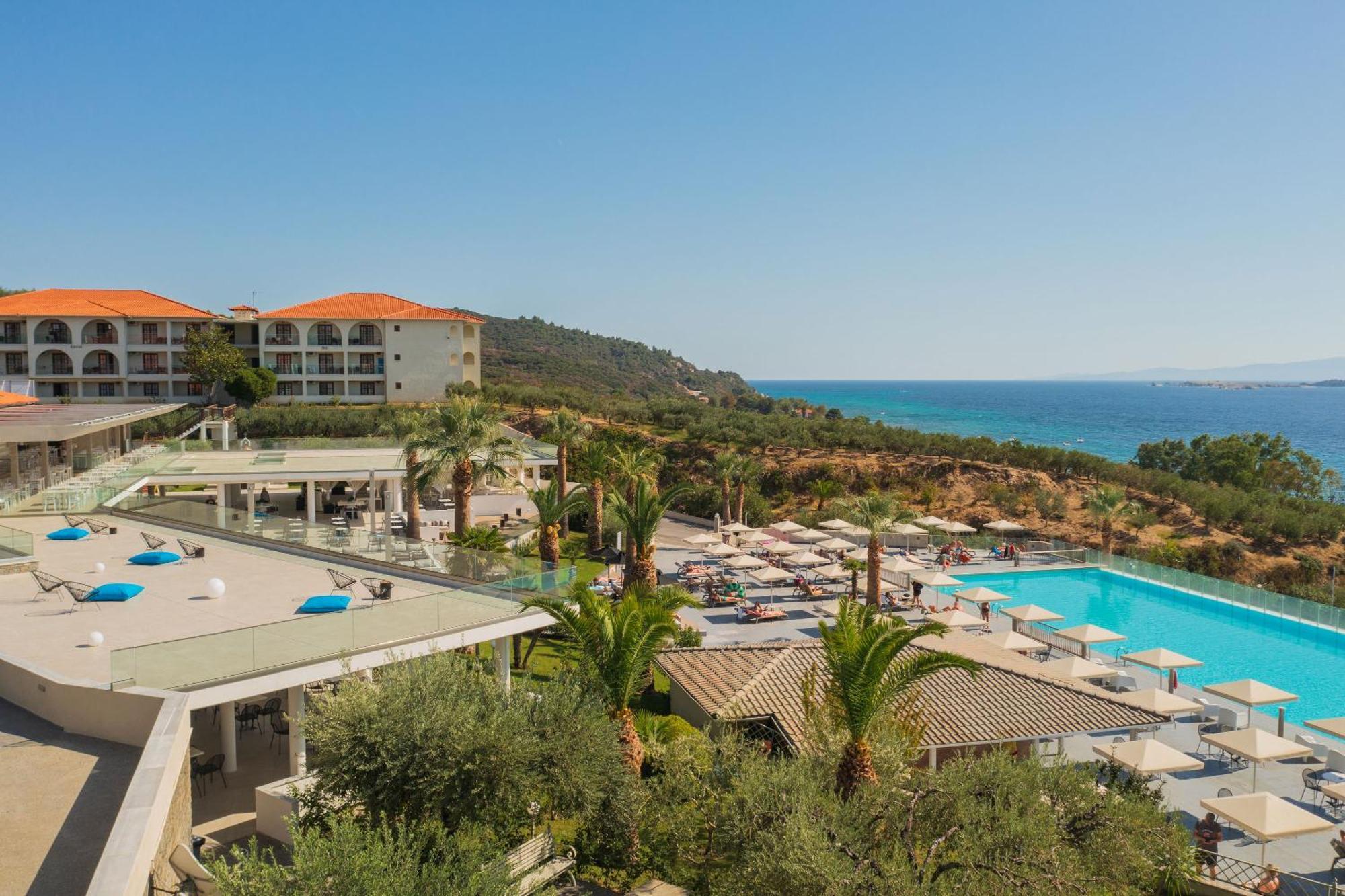 Akrathos Beach Hotel Ouranoupoli Exteriör bild