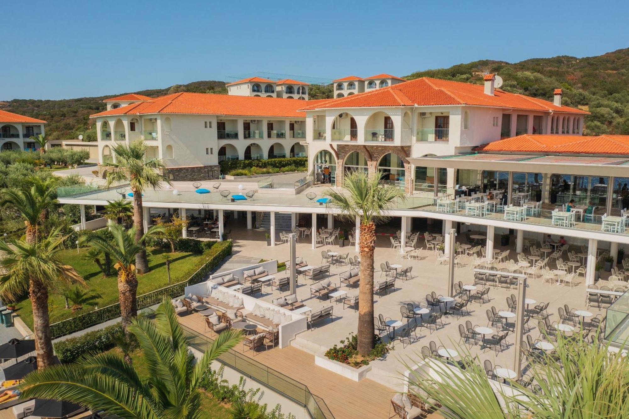 Akrathos Beach Hotel Ouranoupoli Exteriör bild