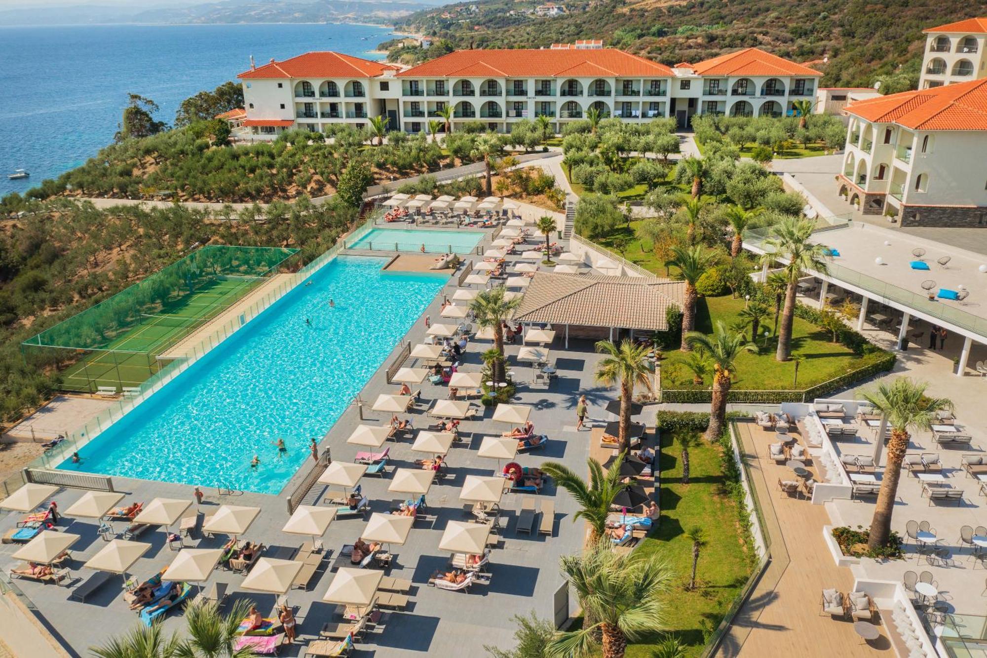 Akrathos Beach Hotel Ouranoupoli Exteriör bild