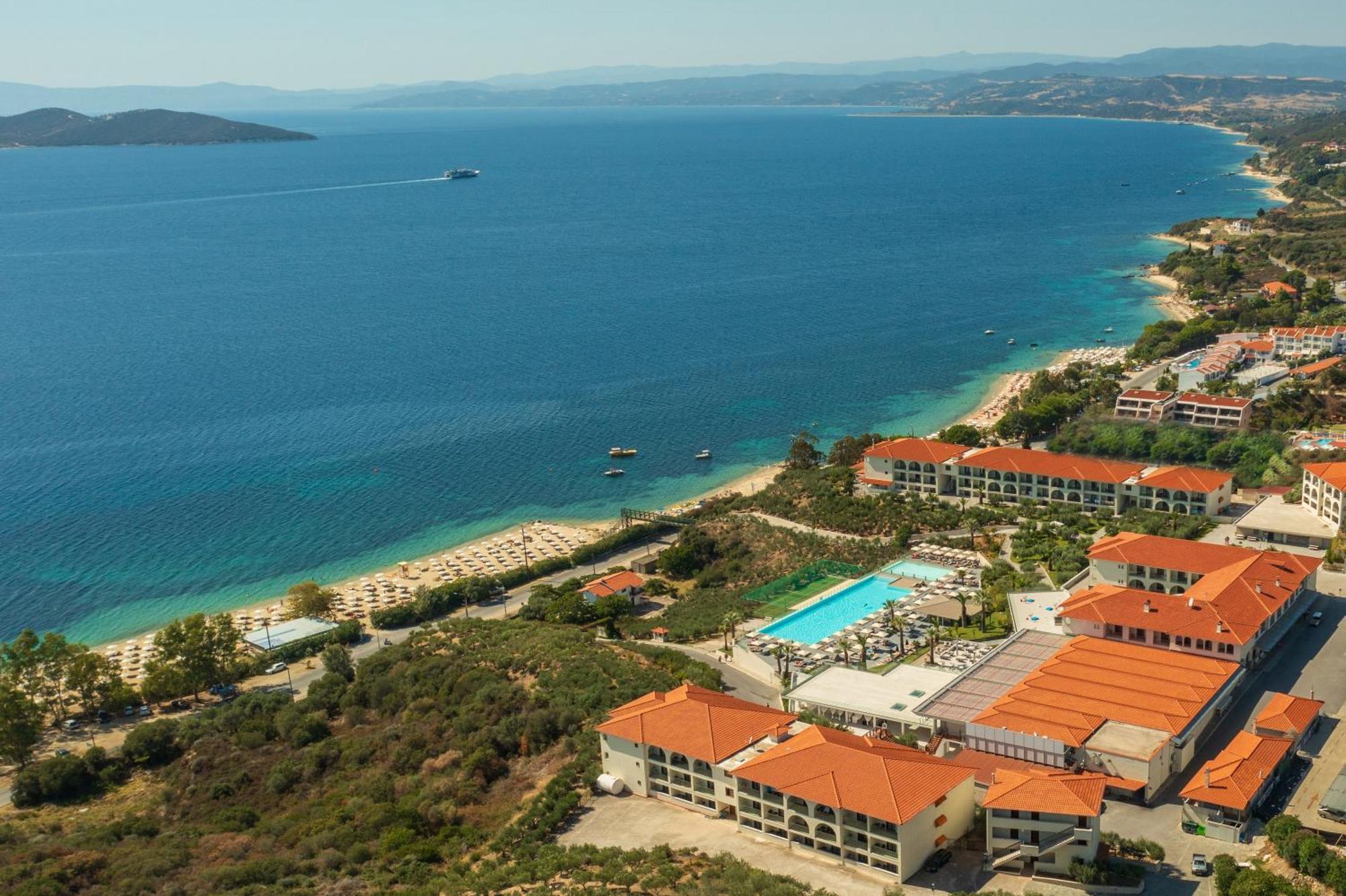 Akrathos Beach Hotel Ouranoupoli Exteriör bild
